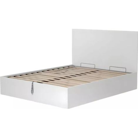 letto matrimoniale contenitore "hi box" bianco 160x190 cm (1/4)
