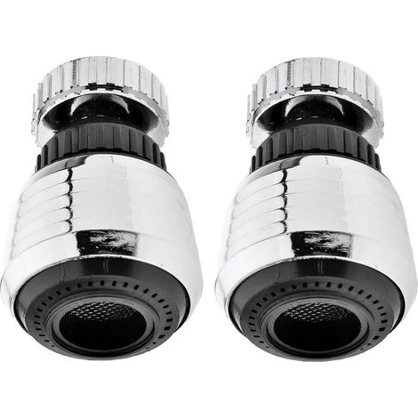 Aérateur de robinet rotatif à 360 degrés, pulvérisateur de luxe économe en eau, aérateur économe en eau, filtre à pression pour robinet, accessoires de cuisine (360 degrés, 2) (1/5)
