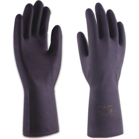 Guanto industriale chimico acido in neoprene-lattice T-7 Neotex 3L