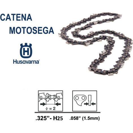 Catena per motosega Husqvarna H25 1,5 mm/.325 /semi-scalpello/ - 72 maglie