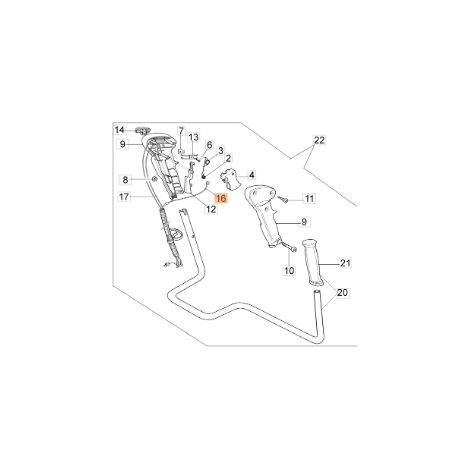Cavo acceleratore decespugliatore modelli BC250T ORIGINALE EMAK 61170098