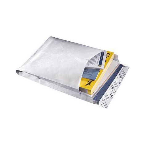 Faltentasche ® DIN B4 250 x 353 mm (B x H) ohne Fenster 55g/m² mit Haftklebung ® weiß 100 St./Pack. (1/4)