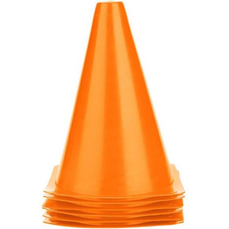 GOTOTOP cne de football Cne d'entranement de Football de 18cm, 6 pièces, barrières de Football, support de sport Orange (1/5)