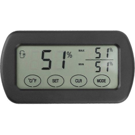 Digitales LCD-Thermometer-Hygrometer mit Touchscreen, Temperatur- und Feuchtigkeitssensor für Innenräume, präzises elektronisches Thermometer. (1/5)