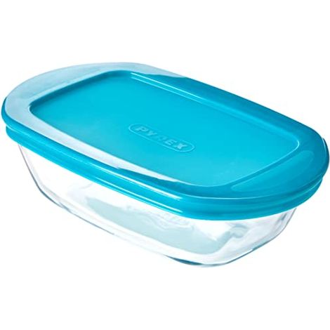 Pyrex Pirofila rettangolare in vetro di conservazione, 17 x 10 x 5 cm, 0.4 L (1/4)