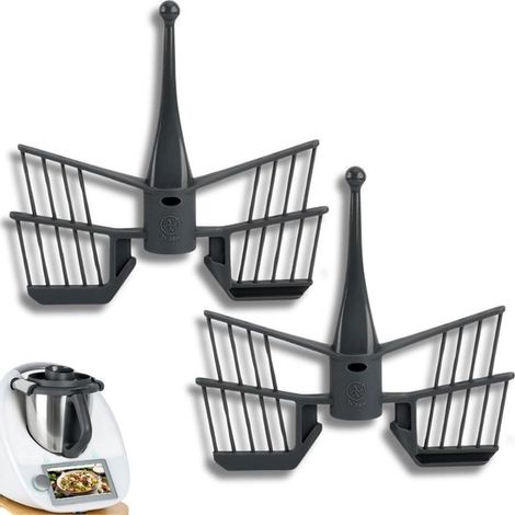 Ensemble de 2 fouets papillon pour robots culinaires TM5, TM6 et TM31, pour la pâtisserie et la cuisine (1/5)