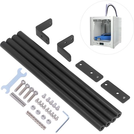 Ensemble de Tiges de Soutien en Alliage d'Aluminium S4 avec Connecteur pour Imprimante 3D (1/5)