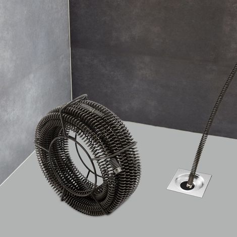 Pipe Cleaning Spiral 22mm Diameter Spiral Plunger Spiral Plunger 14m Professional Pipe Cleaning Cable for Basins Toilets Bathtubs (1/5)
