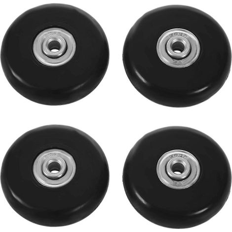 Satz mit 4 schwarzen Ersatzrollen 55 x 18 mm für Koffer-/Outdoor-Rollschuhe. (1/5)