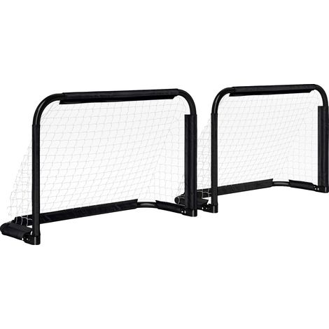 Buts de football, design portable, idéal pour le jeu en extérieur, noir (1/5)