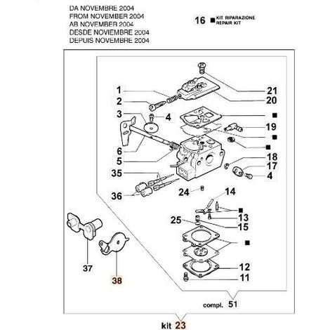 ORIGINAL VERGASER EMAK 50030361A