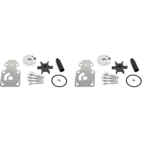Kit de réparation de turbine de pompe à eau (2 pièces) pour moteur hors-bord Yamaha 8 et 9,9 CV (références : 68T-W0078-00 et 68T-44352-00). (1/5)