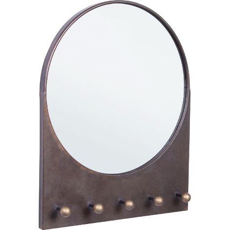 Set 2 Specchi Acciaio Trasparente Industriale da Parete - COLLINS (1/4)