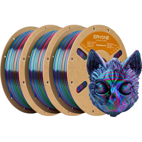 Filamento per stampante 3D, materiale PLA, diametro 1,75 mm, Rosso Blu Verde 3 (1/2)