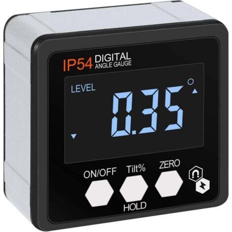 Magnetic LCD Digital Inclinometer Digital Inclinometer Portable Inclinometer Level with Backlight IP54 Waterproof with Batteries and User Manual XXW (1/4)