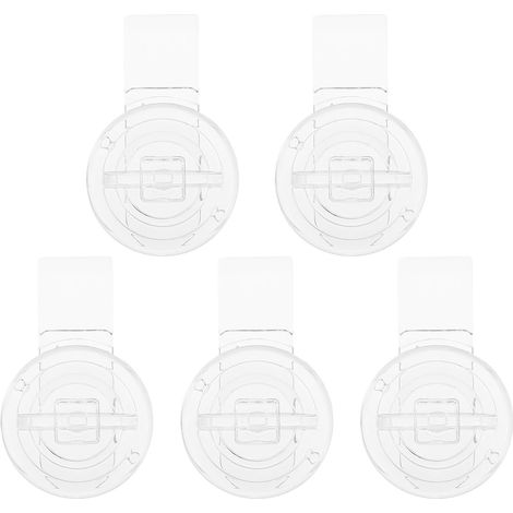 Lot de 5 loquets sécurité en acrylique transparent (1/5)