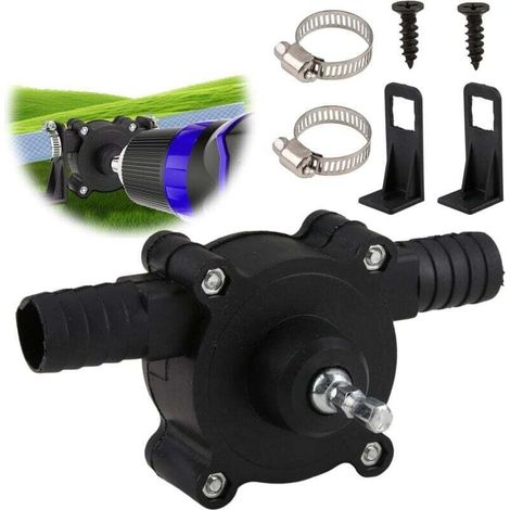 Mini pompe de perceuse électrique portable auto-amorçante Pompe de transfert d'eau et d'huile compatible avec perceuses sans fil pour la maison, le jardin, l'extérieur et le transfert de diesel (1/3)