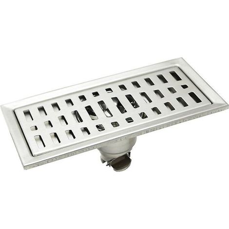 Siphon de sol de cuisine en acier inoxydable avec grille et filtre amovibles (1/4)