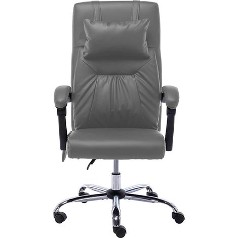 Maison Exclusive - Massage-Bürostuhl Anthrazit Kunstleder (1/5)
