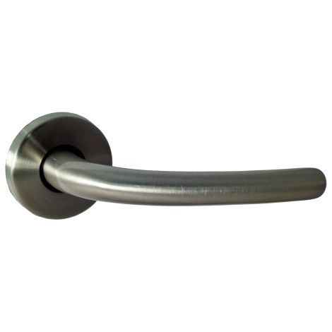 Ouvre&Déco – 2 poignées sur rosace VEGA sans trou, laiton nickel mat
