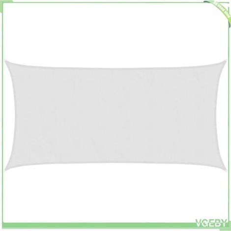 Voile d'ombrage - FAFEICY - 4000548 - 6x3 m - Gris clair - 100% polyester Oxford (PU, anti-UV) (1/5)