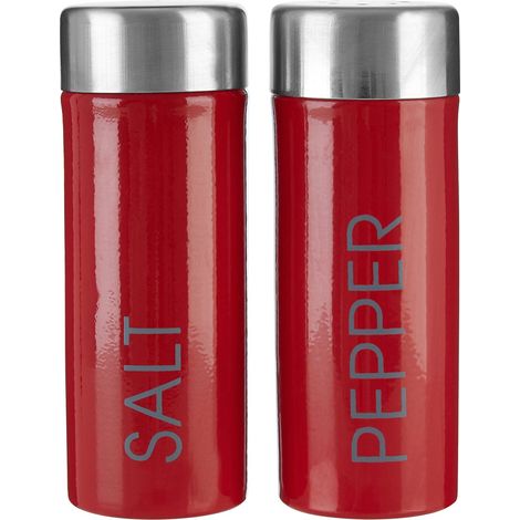 Premier Housewares Red Enamel Salt and Pepper Set (1/5)