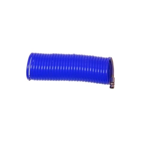 Tubo aria compressa spirale/spiralato in PVC ad innesto rapido 10m