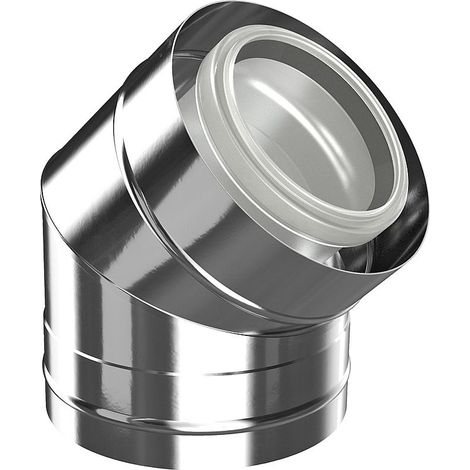 Bosch Abgaszubehör FC-CE80-45 Bogen konzentr. d:80/125, 45Gr Edelstahl, 7738112701 (1/2)