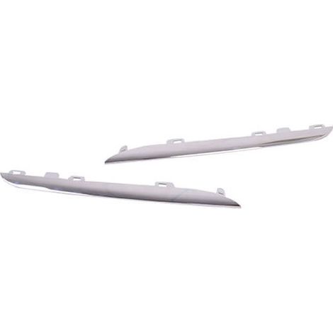 Moulure grille de calandre avant inférieur gauche chromé Mercedes Classe C W205 phase 1 2014-2018