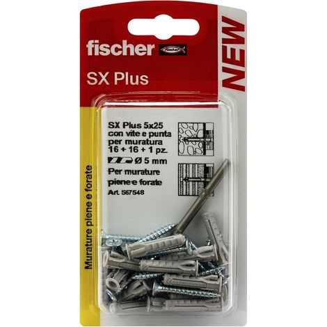 tasselli in nylon w 100 sx plus k con vite (1/5)