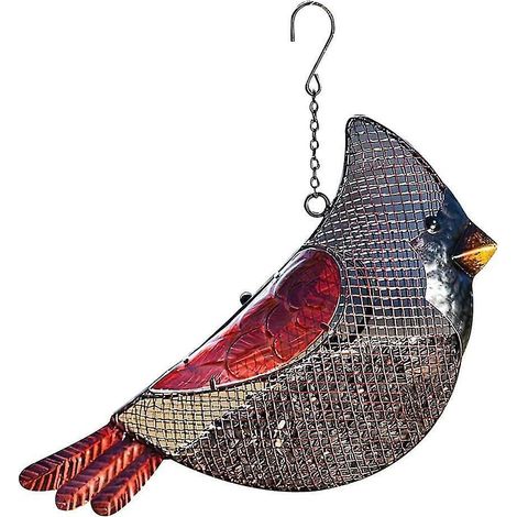 garden Bird Feeder, Bird Shaped Hanging Dispenser Decorative Bird Seed Container For Attracting Chickadees (1/5)