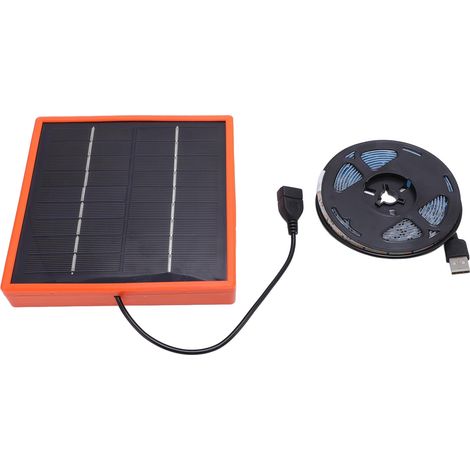 Solar-Pflanzenwachstumslampe, 5W, Vollspektrum, stabil, LED-betrieben, für Aquarium, Gewächshaus, 2 Meter.