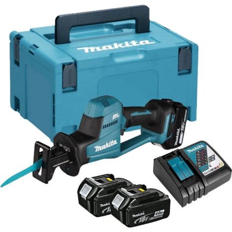 Säbelsäge auf Gegenseitigkeit 18V LXT (2x4,0 Ah) im MAKPAC-Koffer - MAKITA DJR189RMJ