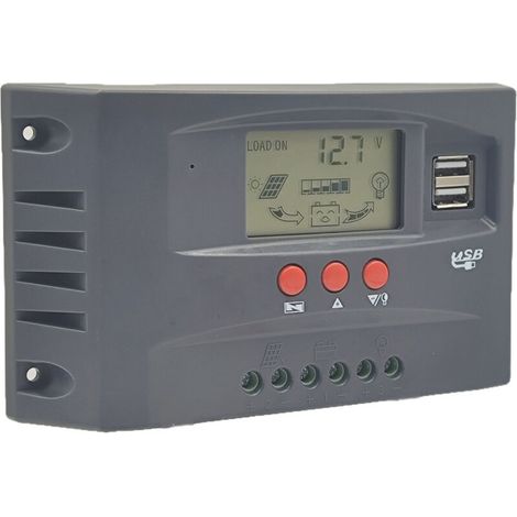 Crezuo 12V/24V MPPT-Solarladeregler, automatische Spannungsregelung, 40A PV-Last - Crezuo
