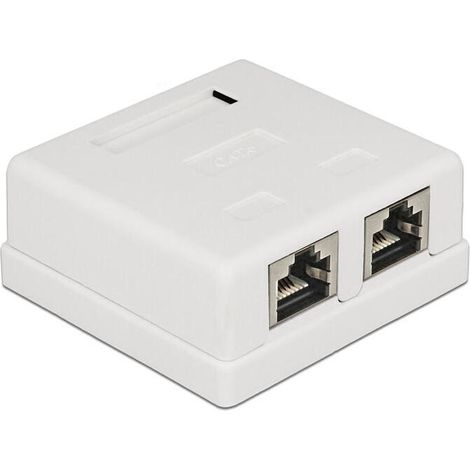 DELOCK 86269 RJ-45 COLOR BLANCO CAJA DE TOMACORRIENTE - CAJA REGISTRADORA (62,3 MM, 60 MM, 26 MM) (1/3)