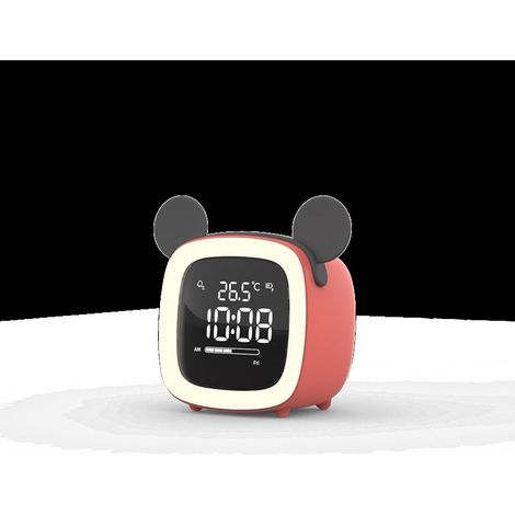 Réveil de Chevet Dessin animé Enfants Horloge Bureau Rechargeable (1/5)