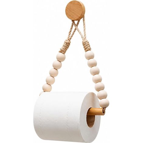Porte-papier toilette, support de rangement rouleau papier rustique, (1/5)