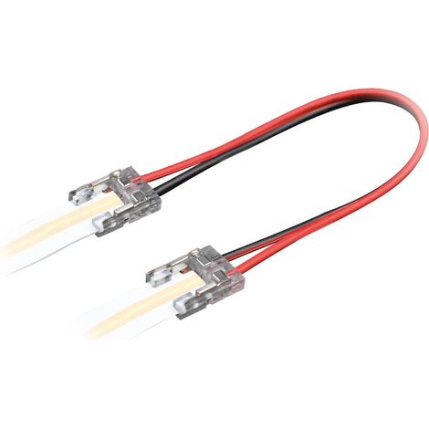 Strip Verbinder Kabel 10mm 2Pin für einfarbige COB LED-Streifen IP20 DC24V/3,5A (1/3)