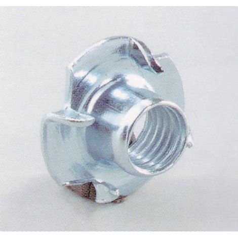 100 x FONDELLO A 4 PUNTE ACC ZINC 10MA D 22XH12 MM