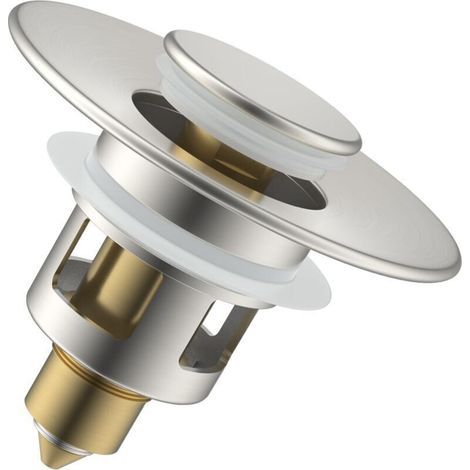 Bonde Lavabo Universel Pop-Up,Filtre de Vidange Anti-Bloqué et Anti-Clogging,Flitre Cheveux Anti-Odeur pour Trous Drainage 25-46mm (1/5)