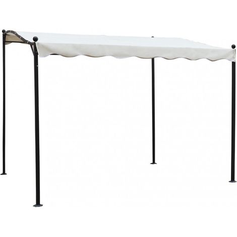 Gazebo veranda in acciaio pergola addossata autoportante 3x2,5 mt Cleopatra (1/2)