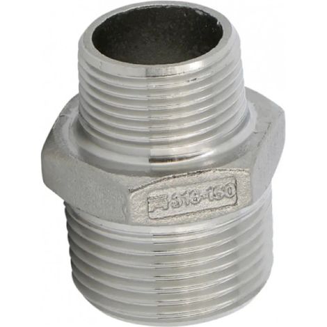 Racor macho reducido de acero inoxidable 26x34 (1"), 20x27 (3/4")
