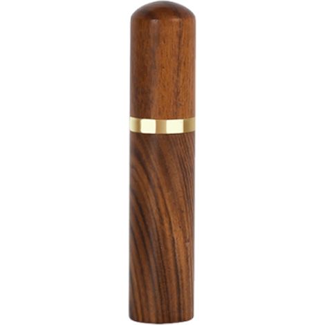 Porte-aiguilles rond en palissandre, en bois de santal épais et raffiné, porte-aiguilles de rangement pour la maison, porte-cure-dents en acier inoxydable, flacon de rangement pour aiguilles à faire s (1/5)