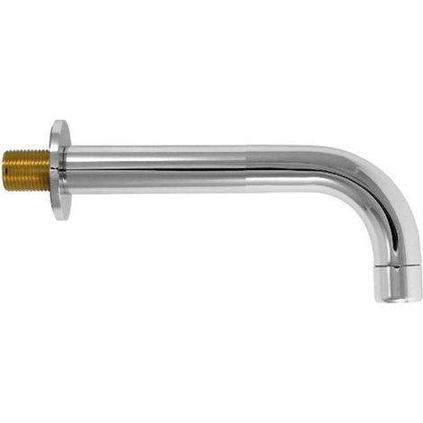 Bocca di erogazione a parete cromata 65×90 mm  Tecom