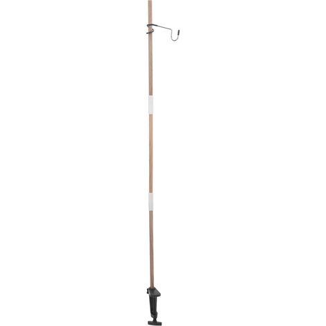 Support de lanterne pliable en noyer, portable et léger, idéal pour le camping, les pique-niques, la pêche et les barbecues. (1/5)