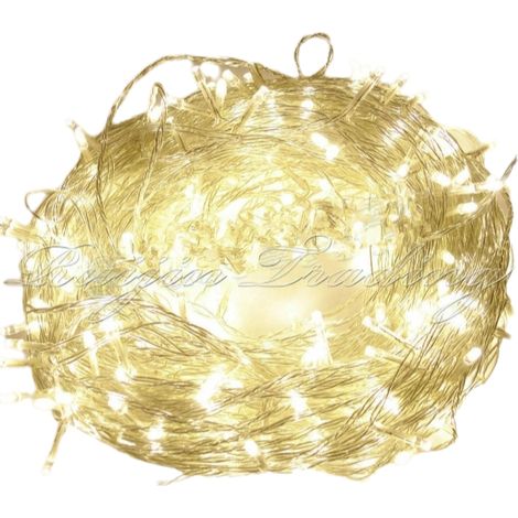 Guirlande Lumineuse - 100 M - 600 Led - Extérieure Intérieure Jardin - Blanc Chaud - IP44 - 1 Pièce (1/5)
