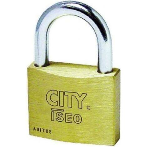 Lucchetto rettangolare in ottone con arco in acciaio cromato, resistente e adatto a diversi utilizzi -30 mm cifratura unica (1/3)