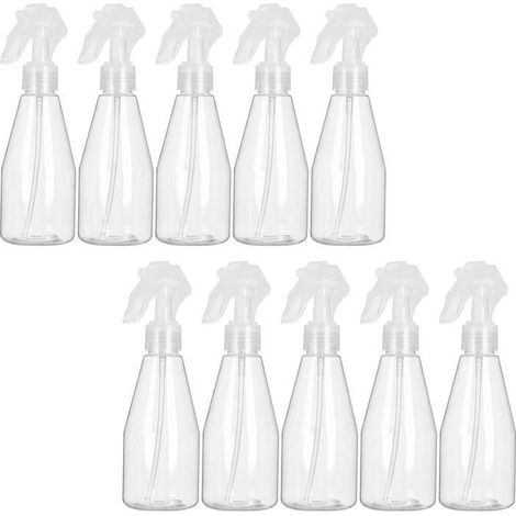 Flakon-Sprühflasche Leer 200ml, Set von 10 Leeren Plastik-Sprühflaschen, für Friseursalon, Desinfektionsmittel, Gartenarbeit.