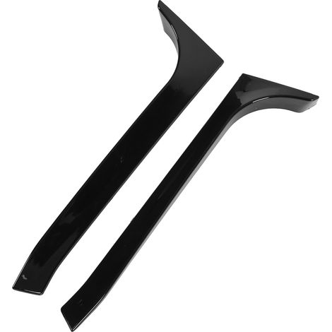 2 becquets latéraux de lunette arrière noirs brillants, gauche et droite, en ABS résistant à la chaleur, de remplacement pour GTR 2008-2013 (1/5)