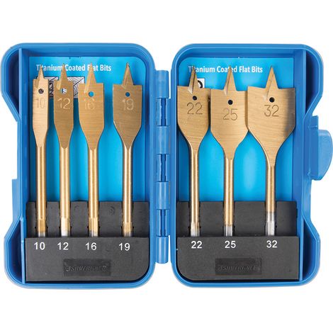 PUNTE MECCHIE TITANIO LEGNO SET 7pz 10-32mm FRESE PLASTICA 279870